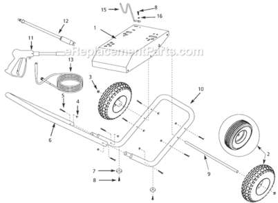 Page A Diagram and Parts List for PW301500LE 2000 Campbell Hausfeld Pressure Washer